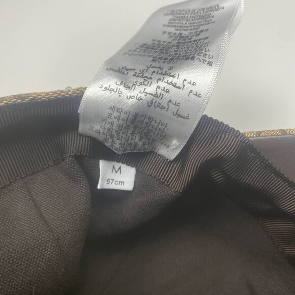 RARE Gucci GG Crystal Canvas Baseball Hat Camel Dark Brown - Picture 8 of 10